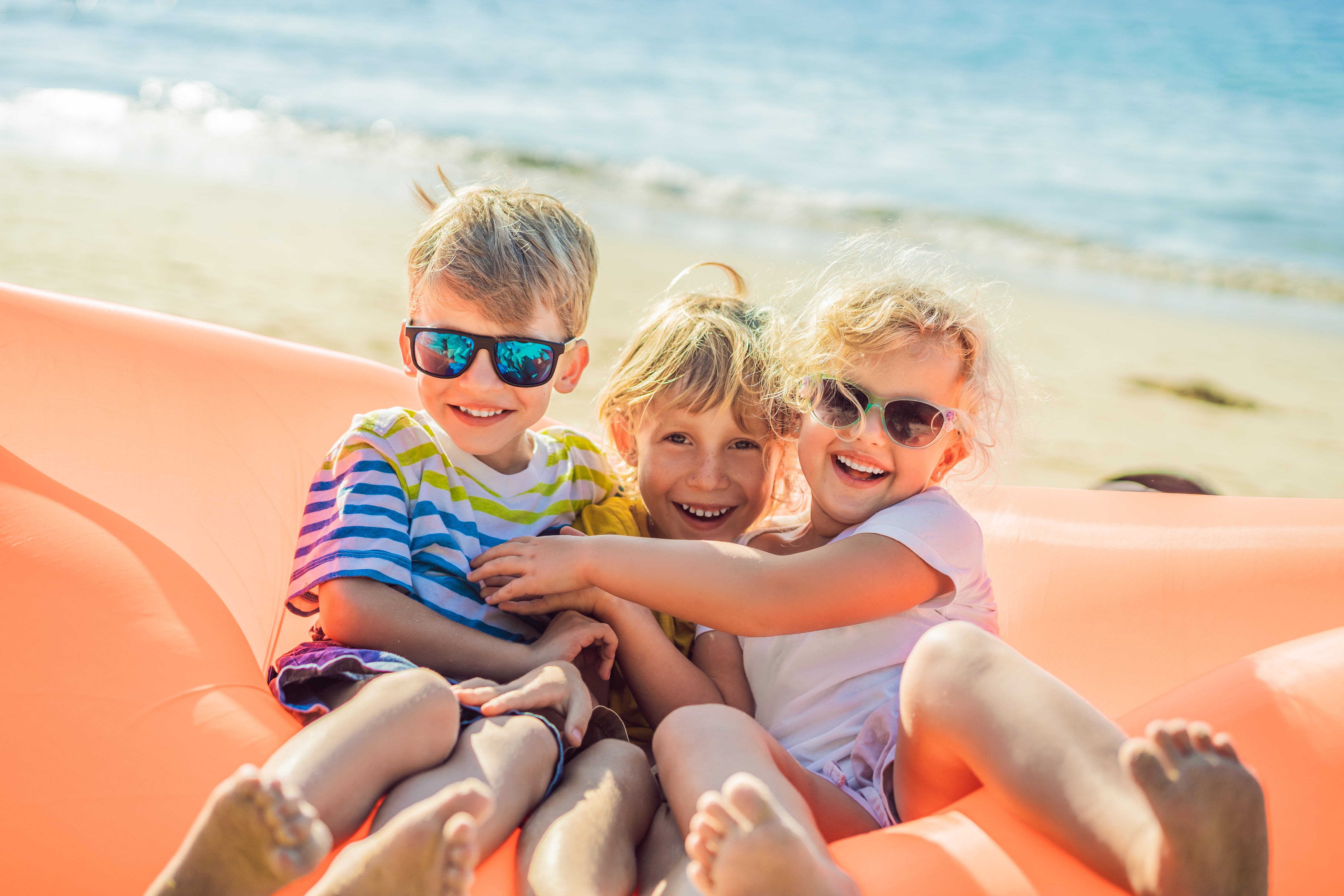 kids having fun in summer