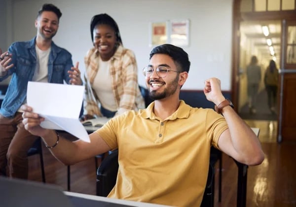 A young man benefits from an Educational IRA Certificate opened by his parents.