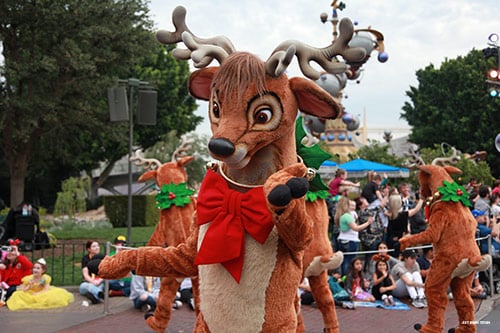 Christmas parade at Disneyland