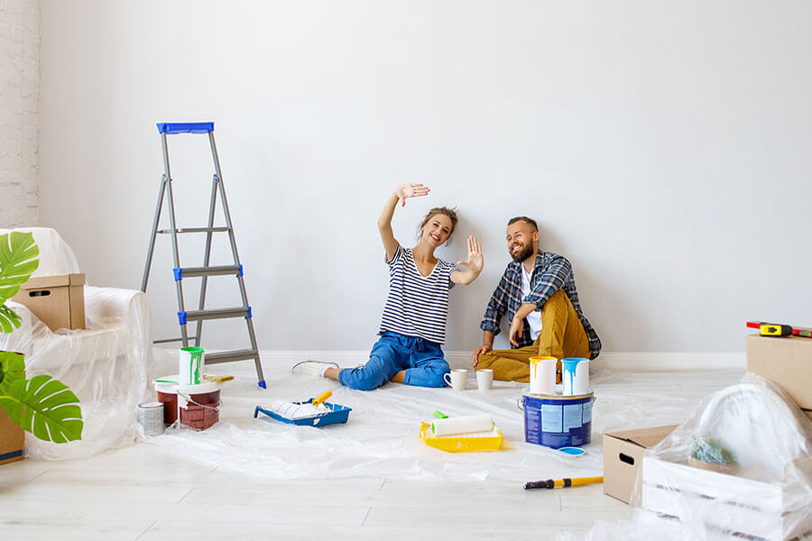 A couple renovates their home using a HELOC.