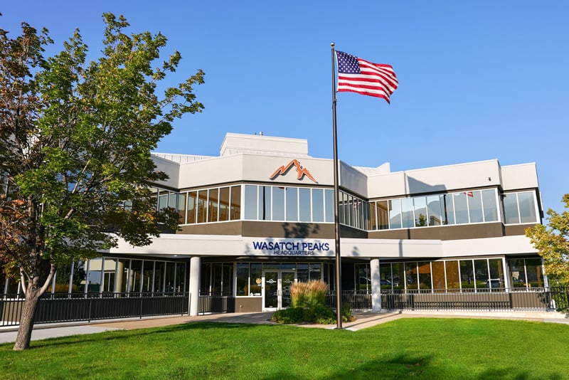 Outside view of Wasatch Peaks Corporate Branch and Offices