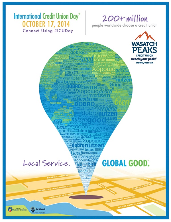 International Credit Union Day. Local Service, global good