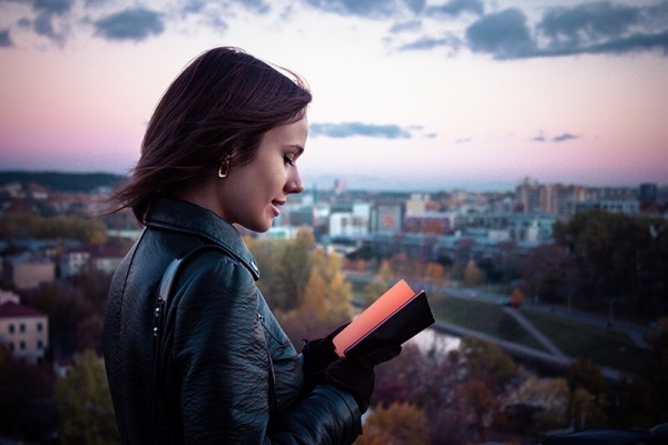 Young woman outside