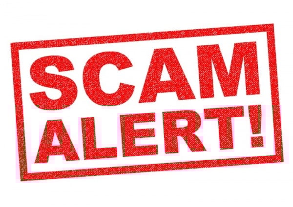 Scam Alert Sign