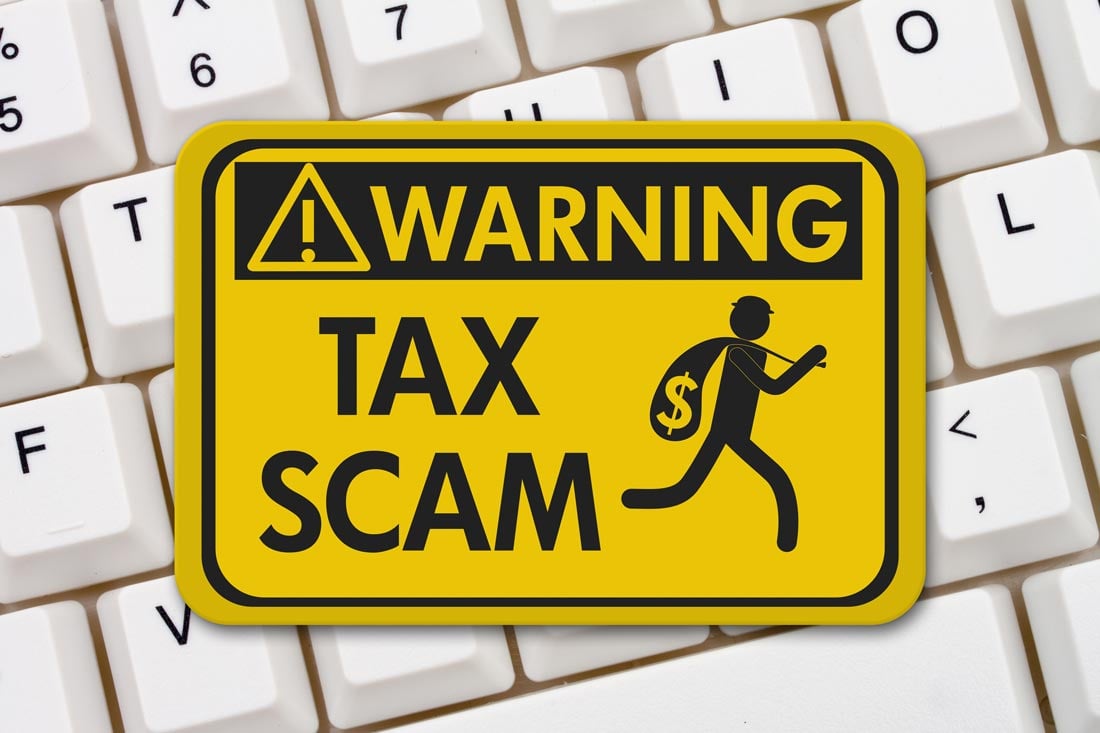Warning Sign for tax scam